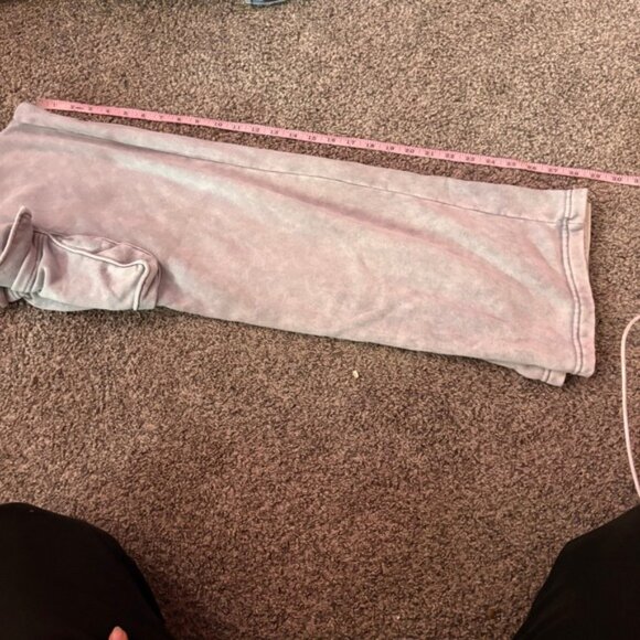 Manifest Offline Women's XS Gray Acid Wash Wide Leg Cargo Sweatpants Lounge - Picture 9 of 9